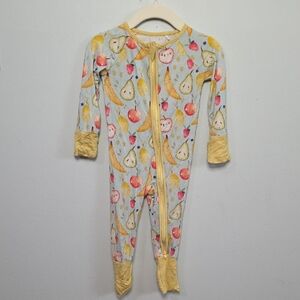 Little One Shop Fruit Print Kids Bamboo One Piece Pajama
